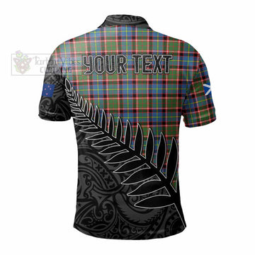 Aikenhead Crest Tartan Polo Shirt with New Zealand Silver Fern Half Style - Tartan Vibes Clothing