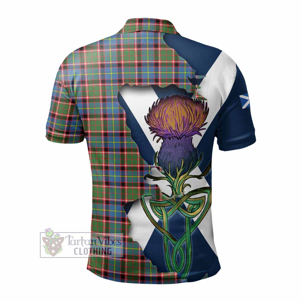 Tartan Vibes Clothing Aikenhead Tartan Family Crest Polo Shirt Scottish Thistle Celtic Inspired