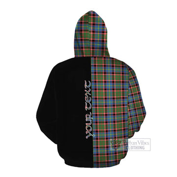 Aikenhead Tartan Cotton Hoodie with Family Crest and Half Of Me Style Pullover Hoodie - Tartan Vibes Clothing