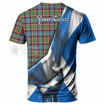 Aikenhead Tartan T-Shirt with Family Crest Scotland Patriotic Style - Tartan Vibes Clothing