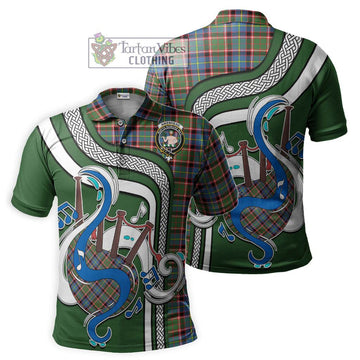 Aikenhead Tartan Polo Shirt with Epic Bagpipe Style
