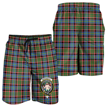 Aikenhead Tartan Mens Shorts with Family Crest