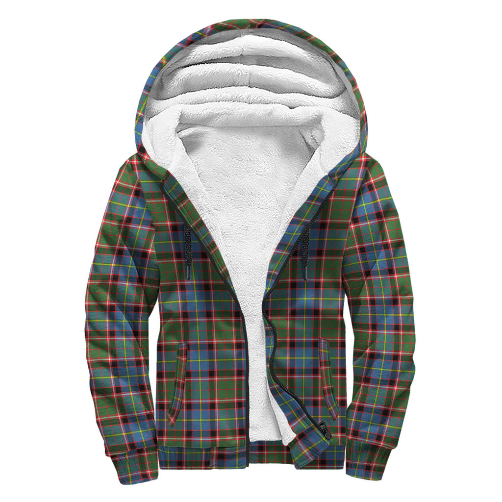 Aikenhead Tartan Sherpa Hoodie with Family Crest - Tartanvibesclothing