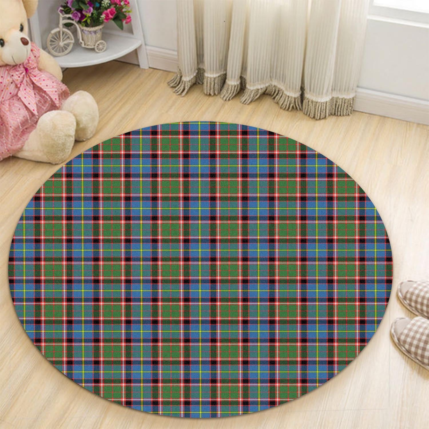 Aikenhead Tartan Round Rug - Tartanvibesclothing