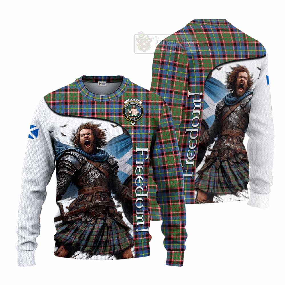 Aikenhead Crest Tartan Knitted Sweater Inspired by the Freedom of Scottish Warrior - Tartan Vibes Clothing