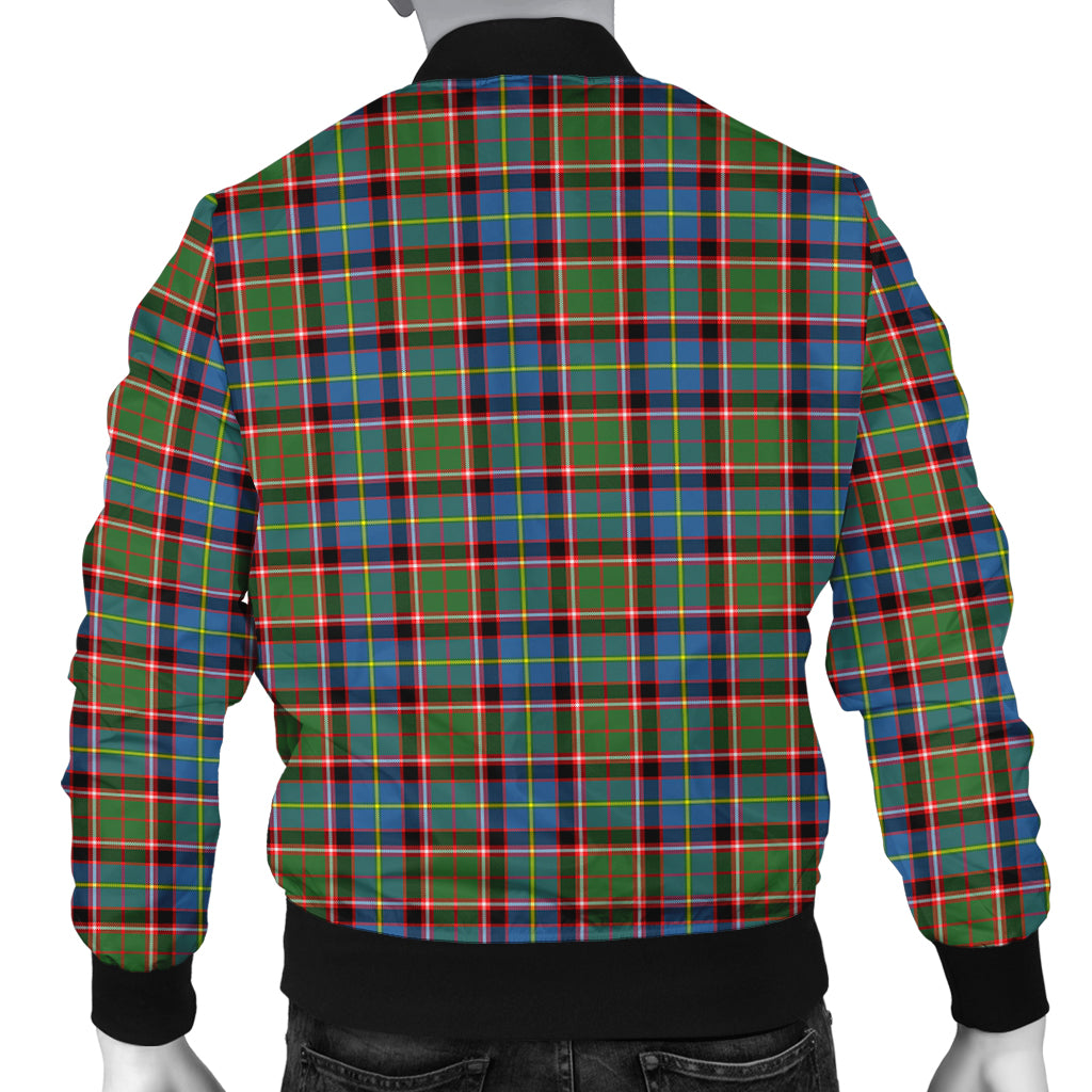 Aikenhead Tartan Bomber Jacket with Family Crest - Tartanvibesclothing