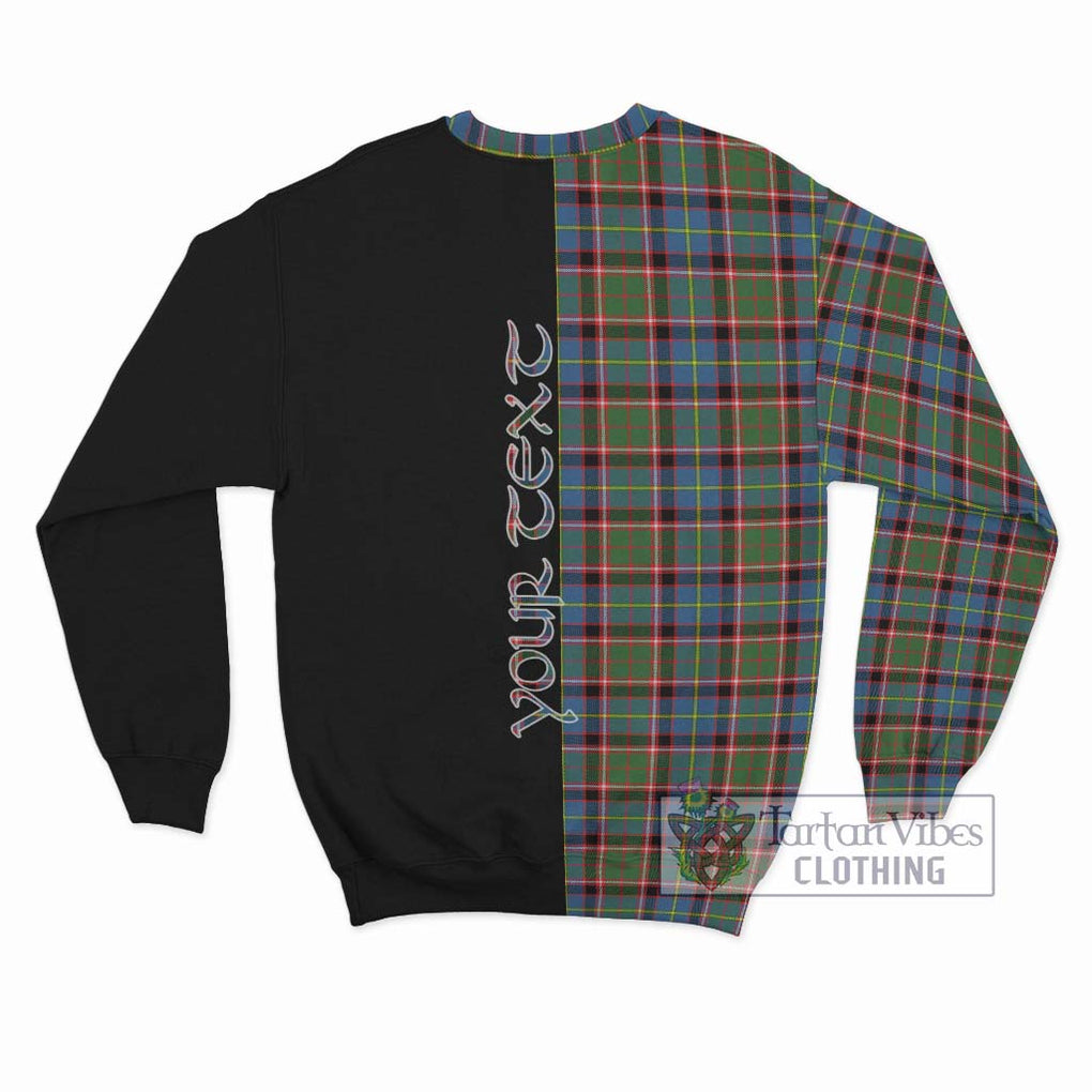Aikenhead Tartan Sweatshirt with Family Crest and Half Of Me Style - Tartan Vibes Clothing