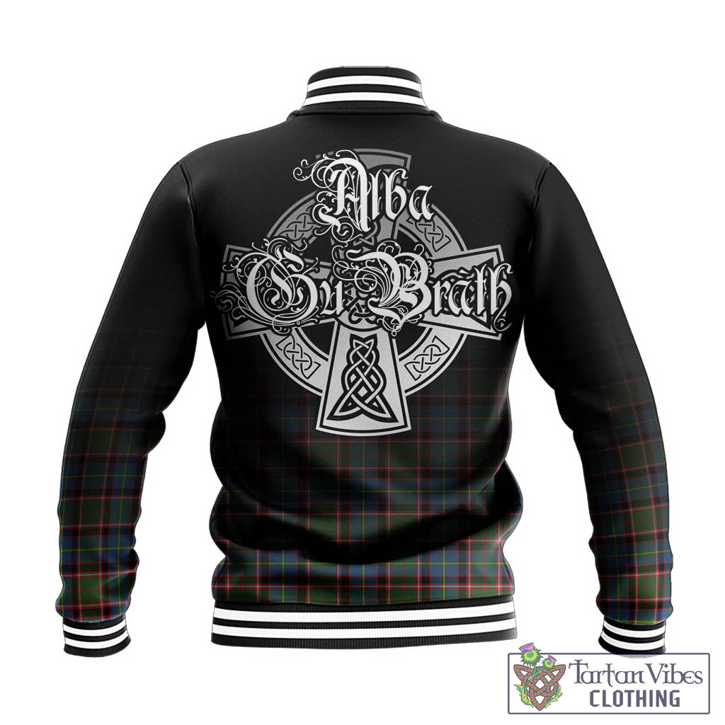 Tartan Vibes Clothing Aikenhead Tartan Baseball Jacket Featuring Alba Gu Brath Family Crest Celtic Inspired