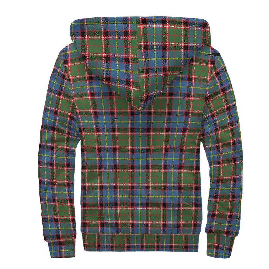 Aikenhead Tartan Sherpa Hoodie with Family Crest - Tartanvibesclothing