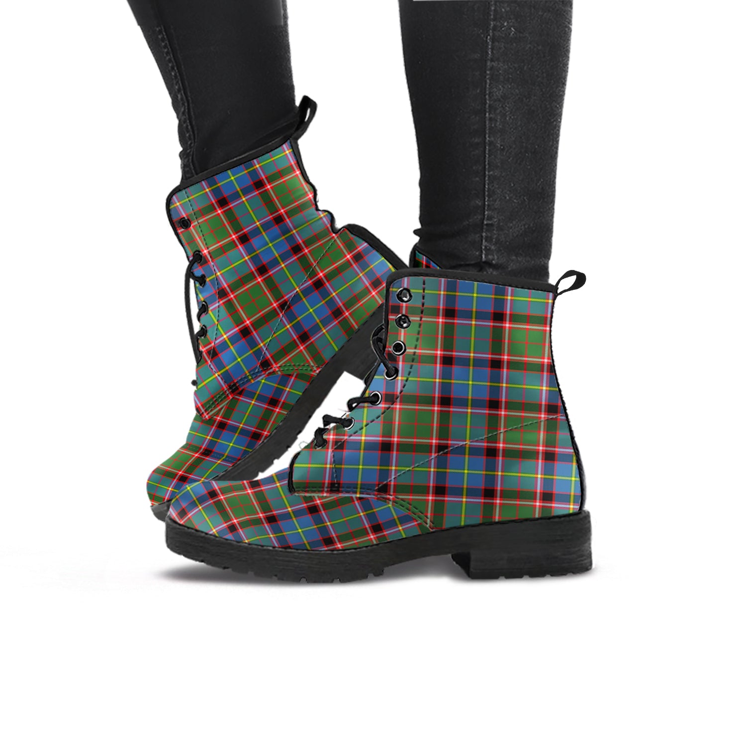 Aikenhead Tartan Leather Boots - Tartanvibesclothing