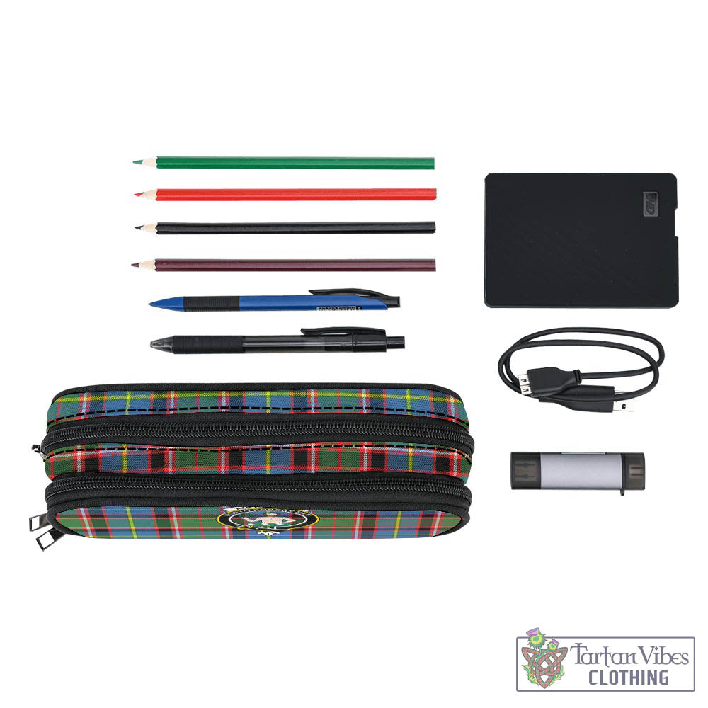 Tartan Vibes Clothing Aikenhead Tartan Pen and Pencil Case with Family Crest