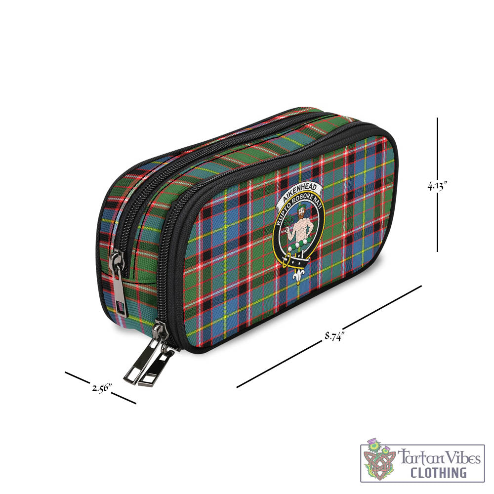 Tartan Vibes Clothing Aikenhead Tartan Pen and Pencil Case with Family Crest