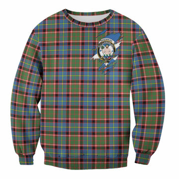 Aikenhead Clan Crest In Me Tartan Sweatshirt Scotland Flag Style