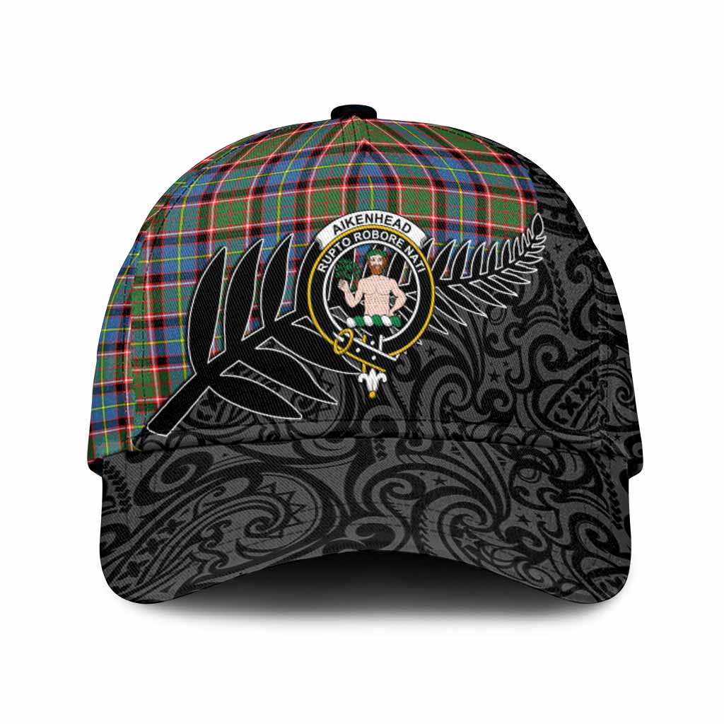 Aikenhead Crest Tartan Classic Cap with New Zealand Silver Fern Half Style