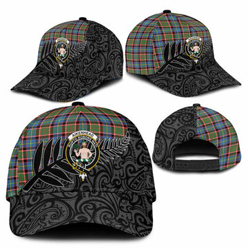 Aikenhead Crest Tartan Classic Cap with New Zealand Silver Fern Half Style