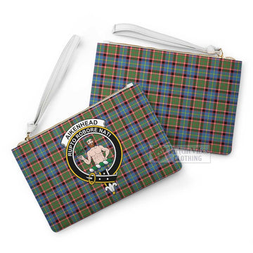 Tartan Vibes Clothing Aikenhead Family Crest Tartan Clutch Bag