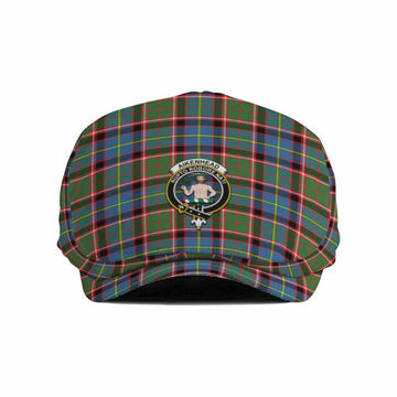 Aikenhead Family Crest Tartan Jeff Cap, Tartan Flat Cap