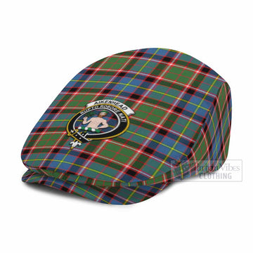 Aikenhead Family Crest Tartan Jeff Cap, Tartan Flat Cap