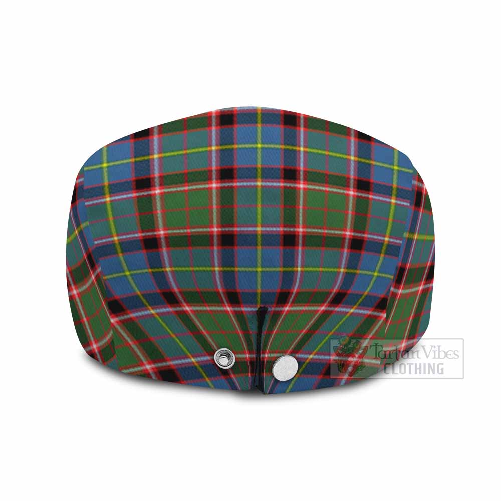 Aikenhead Family Crest Tartan Jeff Cap, Tartan Flat Cap