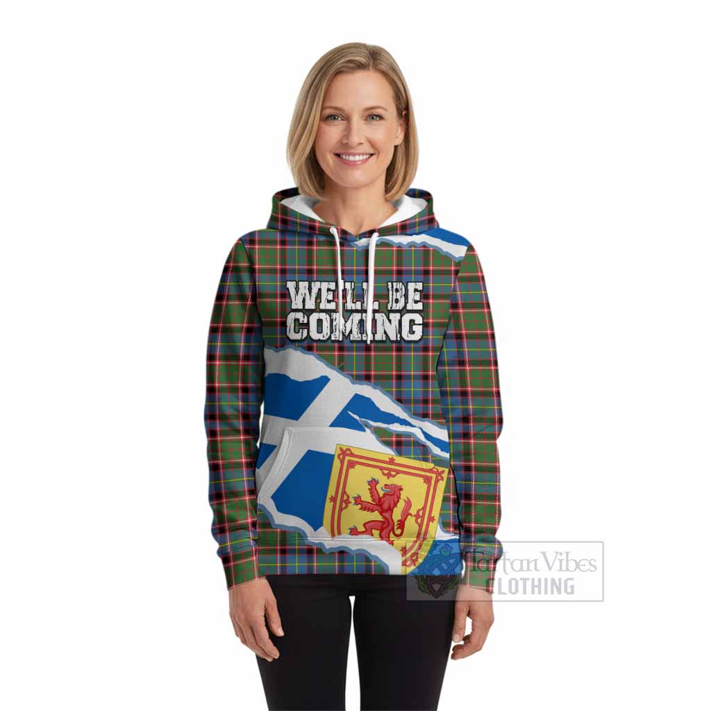 Aikenhead Scotland Football Tartan Hoodie We'll Be Coming