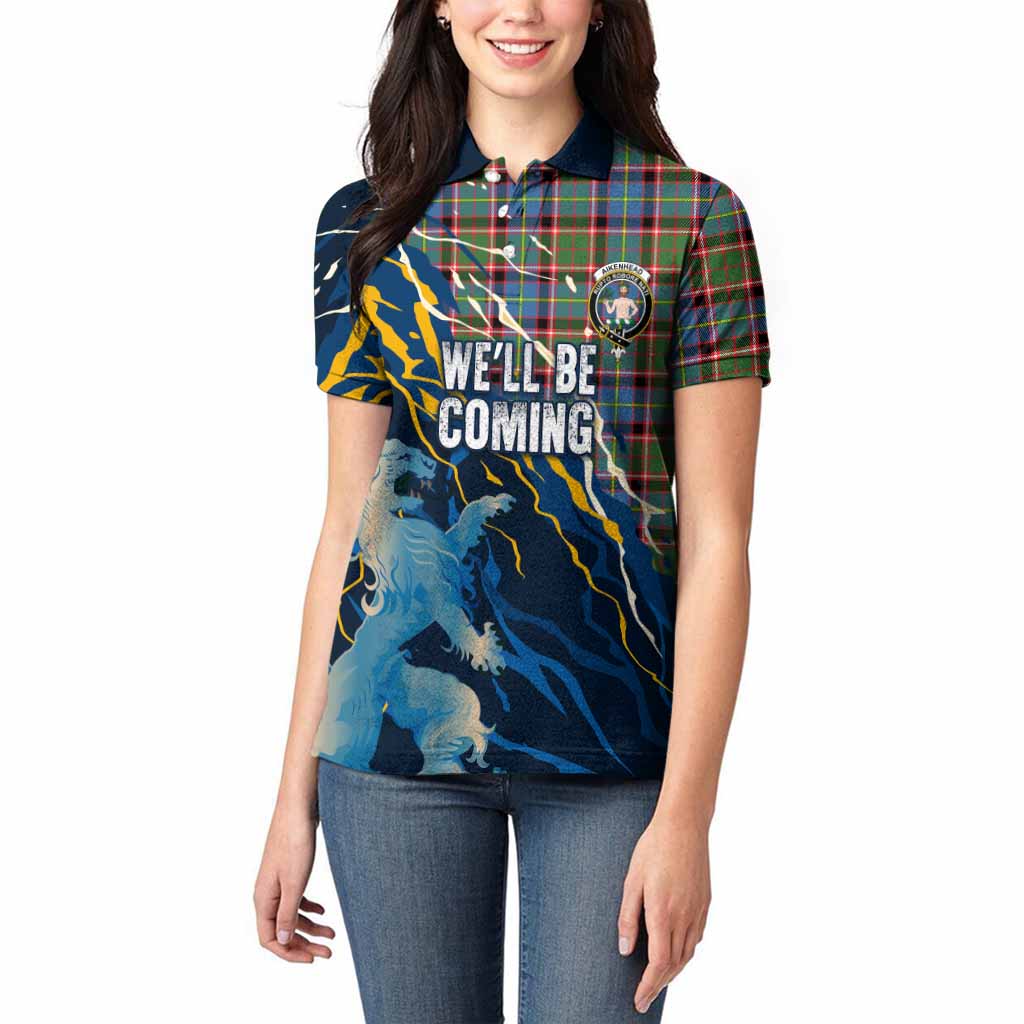 Aikenhead Scotland Tartan Women Polo Shirt WC2026 Football - We'll Be Coming