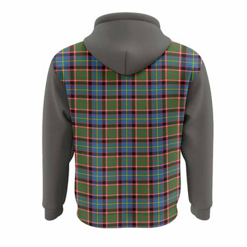 Aikenhead Tartan Accent Hoodie with Family Crest