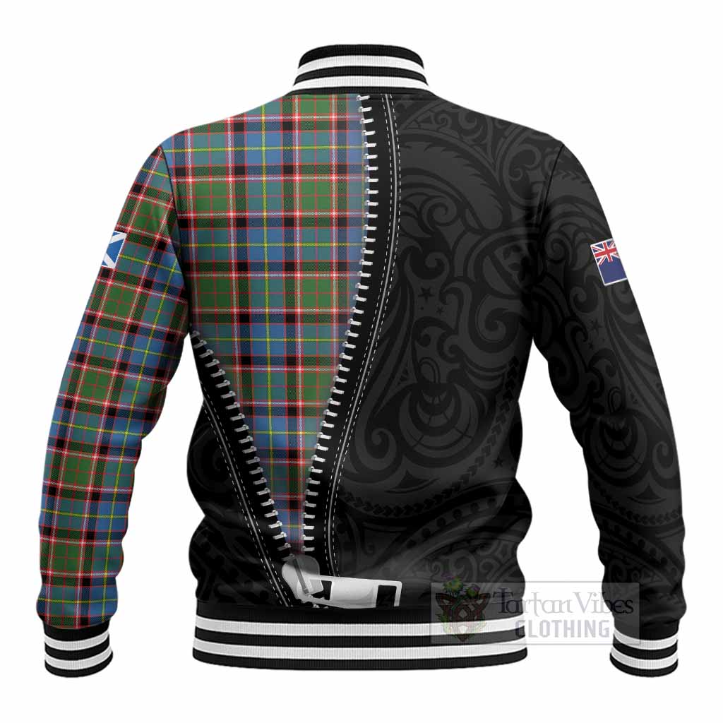 Aikenhead Tartan Baseball Jacket New Zealand Pattern Unique Zipper Stylized