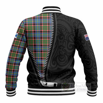 Aikenhead Tartan Baseball Jacket New Zealand Pattern Unique Zipper Stylized