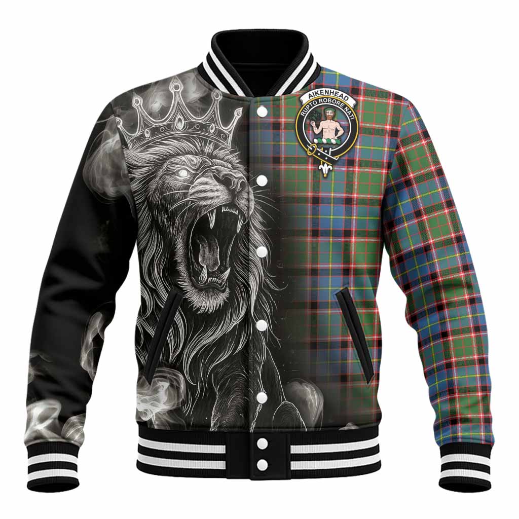 Aikenhead Tartan Baseball Jacket Roaring Lion Heritage