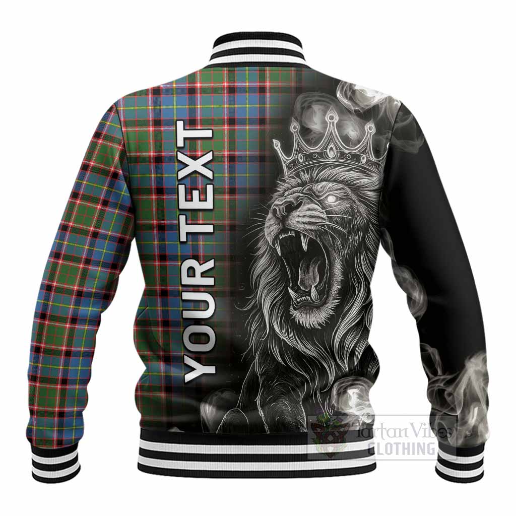 Aikenhead Tartan Baseball Jacket Roaring Lion Heritage