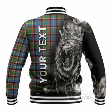 Aikenhead Tartan Baseball Jacket Roaring Lion Heritage