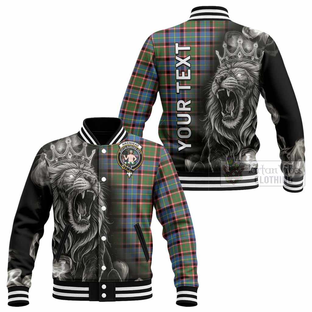 Aikenhead Tartan Baseball Jacket Roaring Lion Heritage