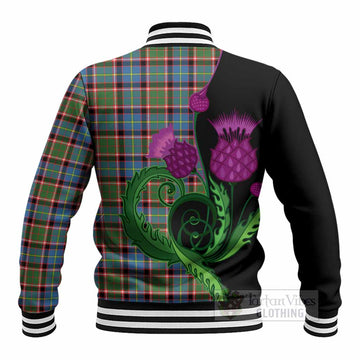 Aikenhead Tartan Baseball Jacket Traditional Scottish Thistle