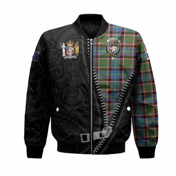 Aikenhead Tartan Bomber Jacket New Zealand Pattern Unique Zipper Stylized