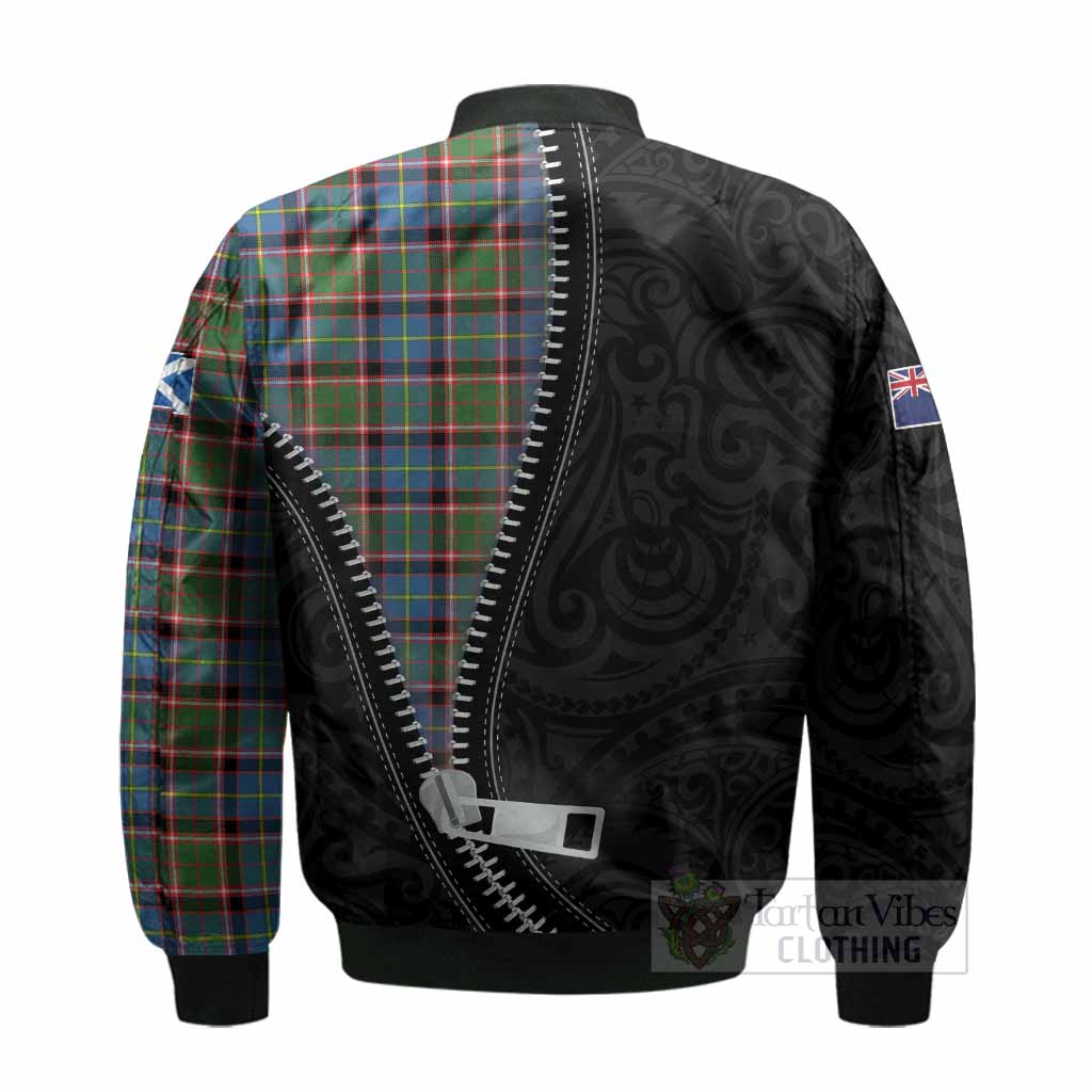 Aikenhead Tartan Bomber Jacket New Zealand Pattern Unique Zipper Stylized