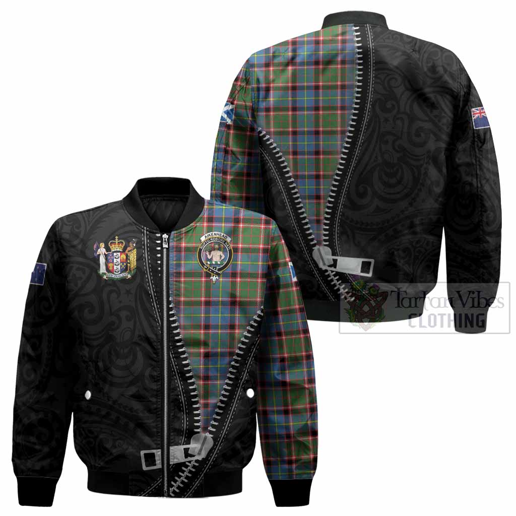 Aikenhead Tartan Bomber Jacket New Zealand Pattern Unique Zipper Stylized