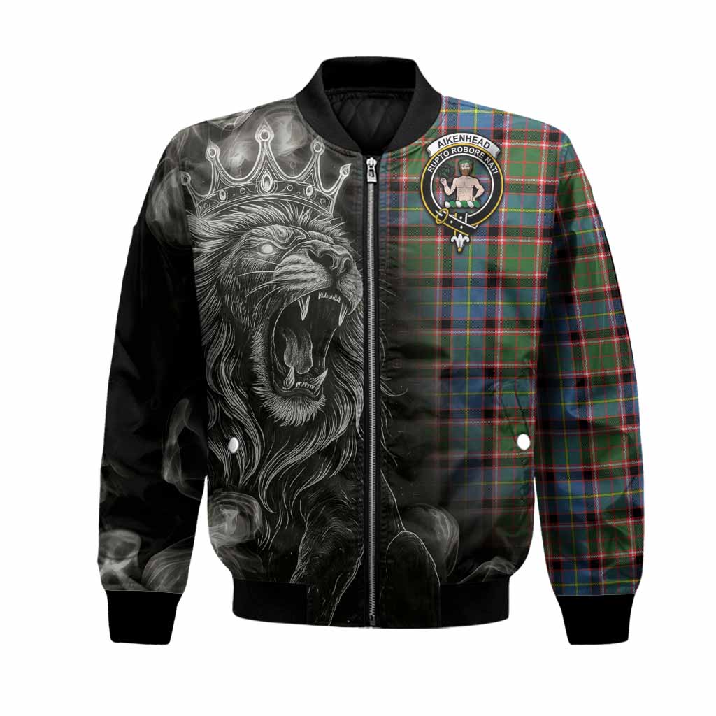 Aikenhead Tartan Bomber Jacket Roaring Lion Heritage