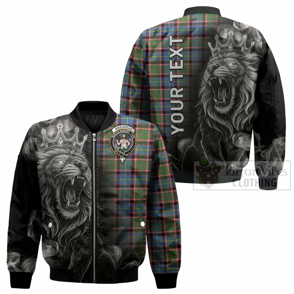 Aikenhead Tartan Bomber Jacket Roaring Lion Heritage