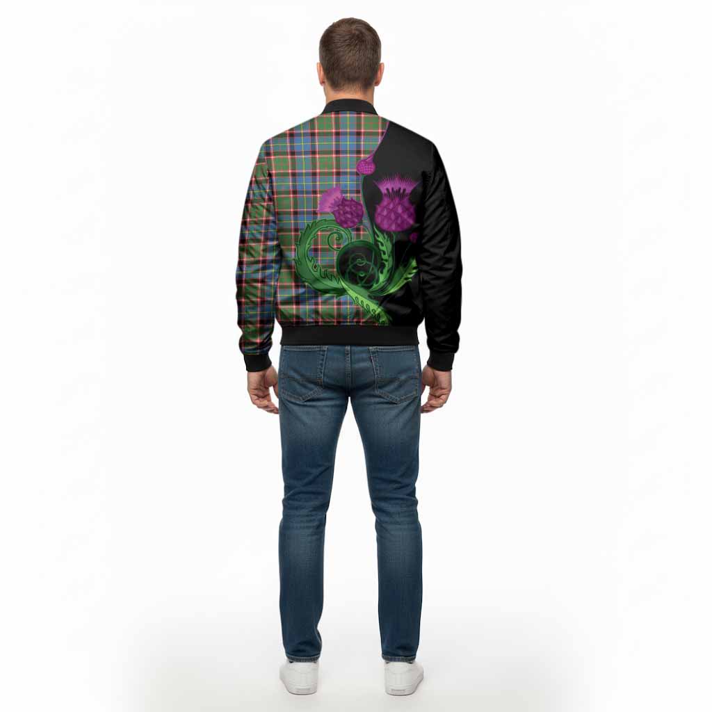 Aikenhead Tartan Bomber Jacket Traditional Scottish Thistle