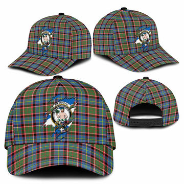 Aikenhead Tartan Classic Cap with Family Crest In Me Style