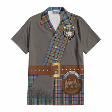Aikenhead Tartan Crest Cotton Hawaiian Shirt Kilt Costume Style