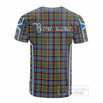 Aikenhead Tartan Crest Cotton T-shirt Scotland Coat of Arm Flag Style - Tartan Vibes Clothing