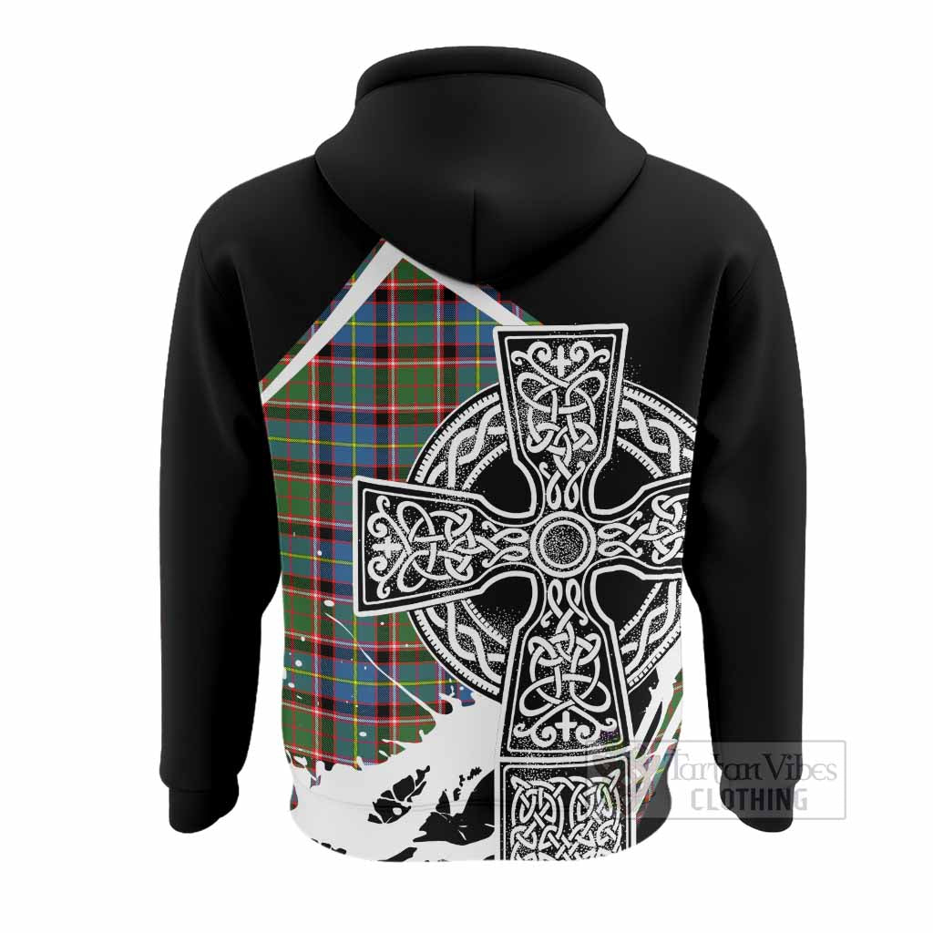 Aikenhead Tartan Crest Hoodie Scottish Celtic Cross Heritage