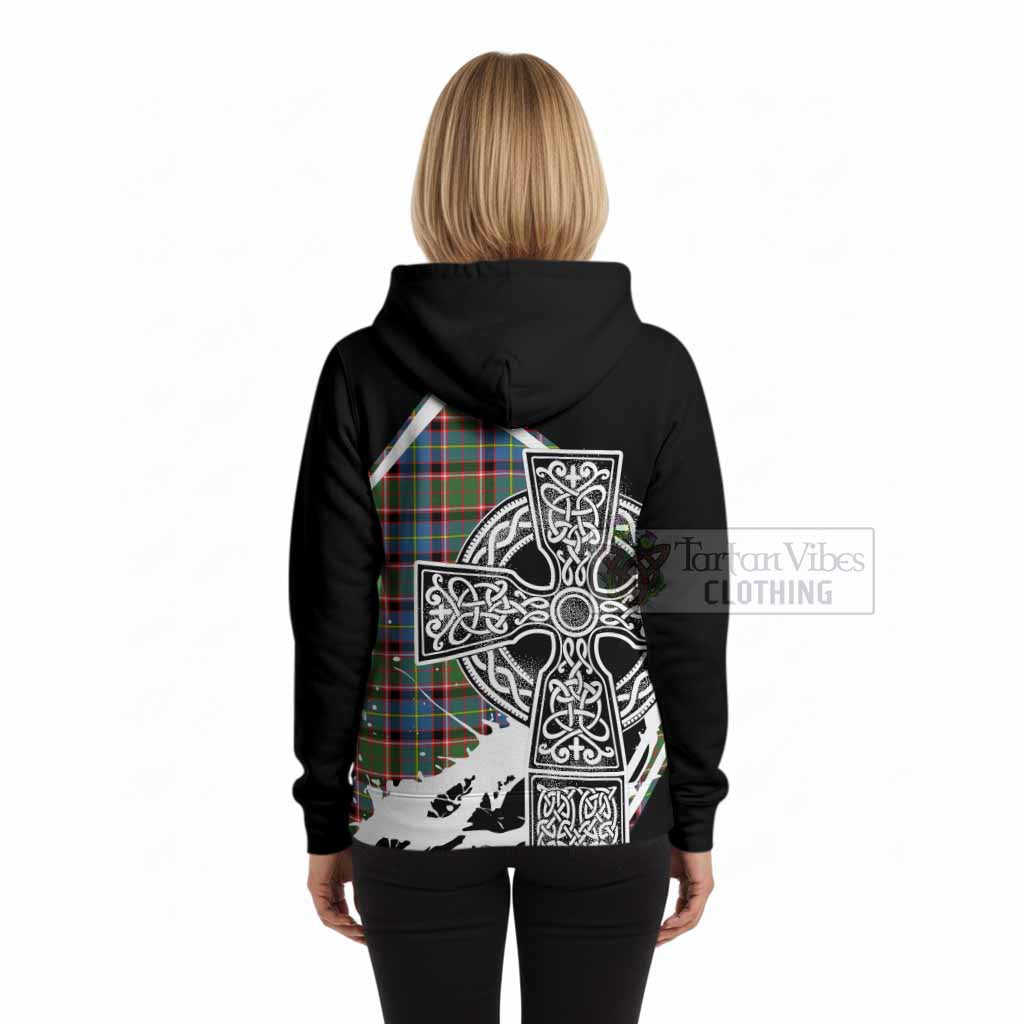 Aikenhead Tartan Crest Hoodie Scottish Celtic Cross Heritage