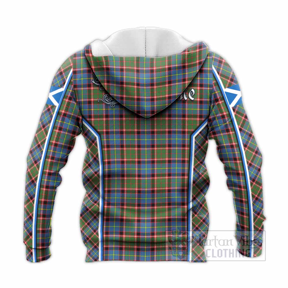Aikenhead Tartan Crest Knitted Hoodie Scotland Coat of Arm Flag Style - Tartan Vibes Clothing