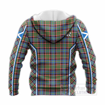 Aikenhead Tartan Crest Knitted Hoodie Scotland Coat of Arm Flag Style - Tartan Vibes Clothing