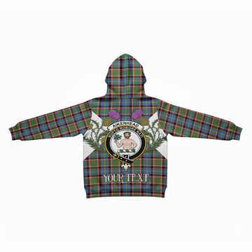 Aikenhead Tartan Family Crest Kid Hoodie Scottish Burns Night Thistle Floral