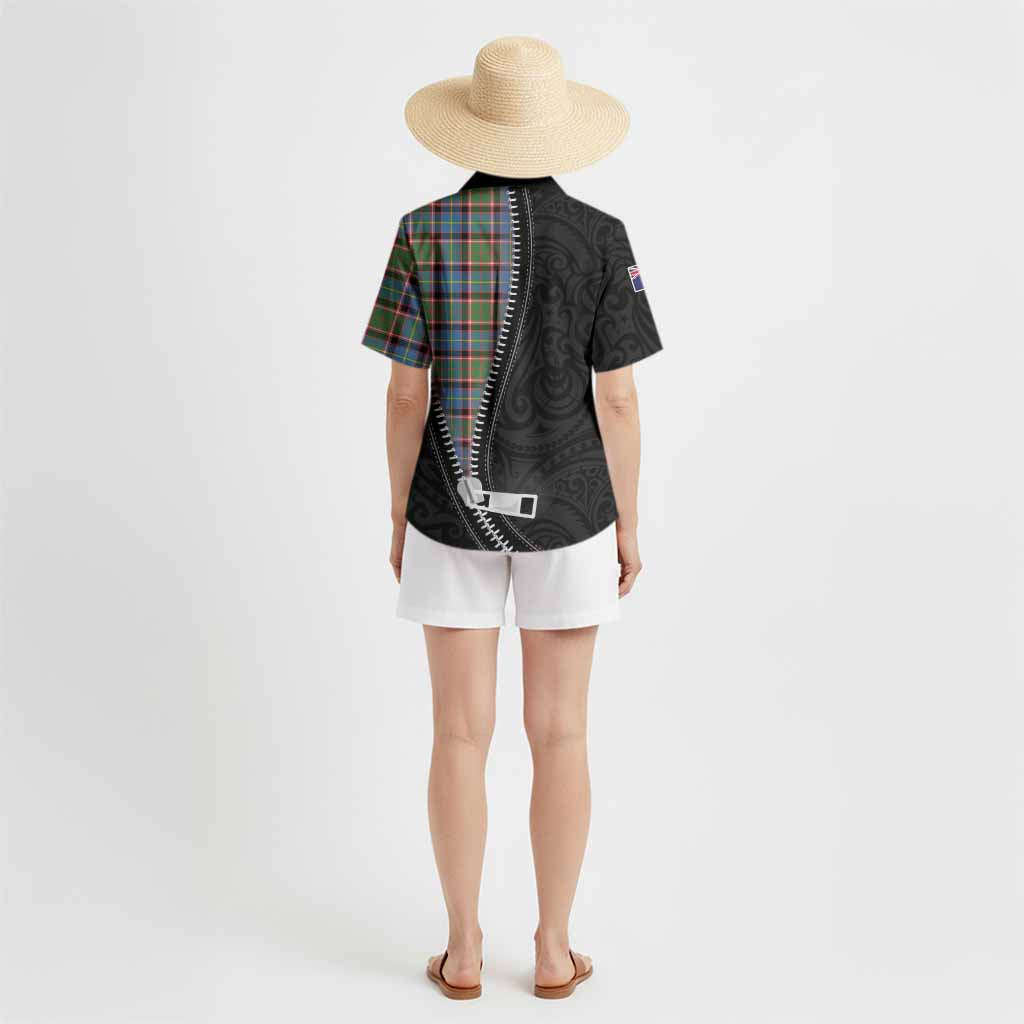 Aikenhead Tartan Hawaiian Shirt New Zealand Pattern Unique Zipper Stylized
