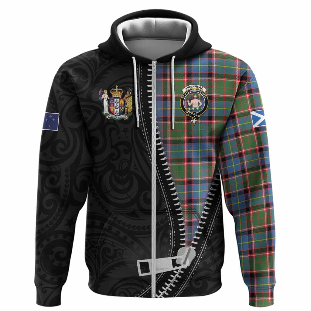 Aikenhead Tartan Hoodie New Zealand Pattern Unique Zipper Stylized