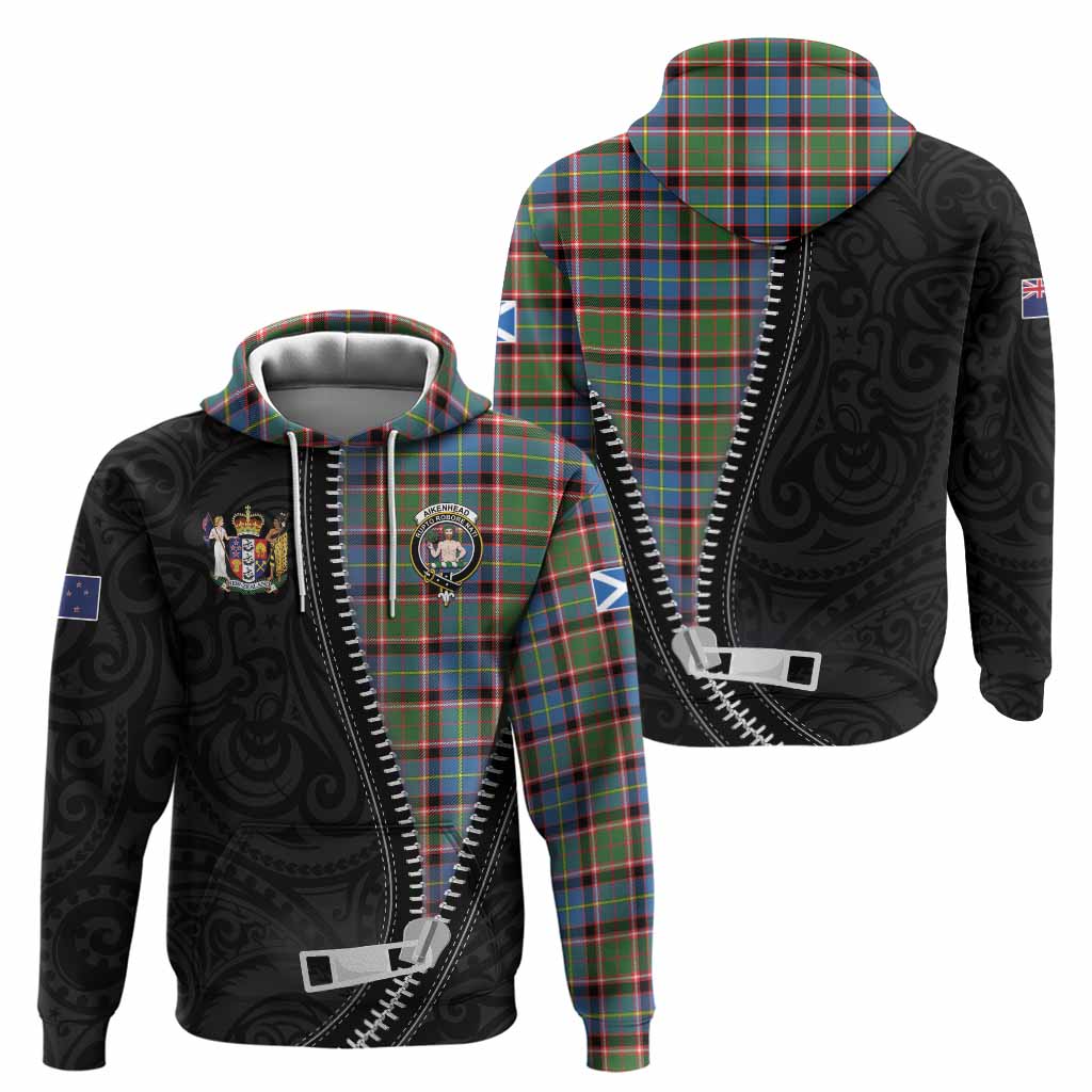 Aikenhead Tartan Hoodie New Zealand Pattern Unique Zipper Stylized